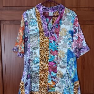 Blouse Top By Paisley & Sage Size M Measurements In The Pics